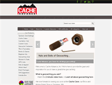 Tablet Screenshot of cache-advance.com